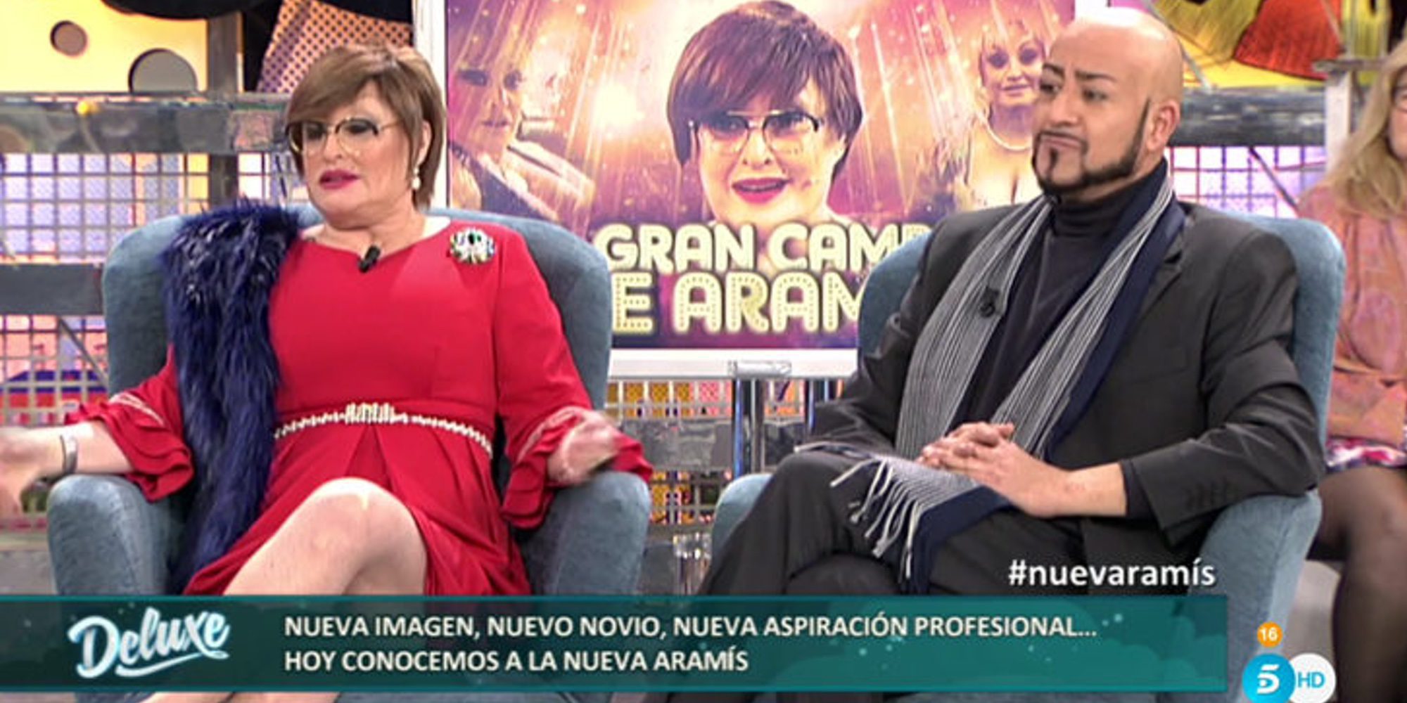 Aramís Fuster presenta en 'Sálvame Deluxe' a su novio de un día y la deja en directo