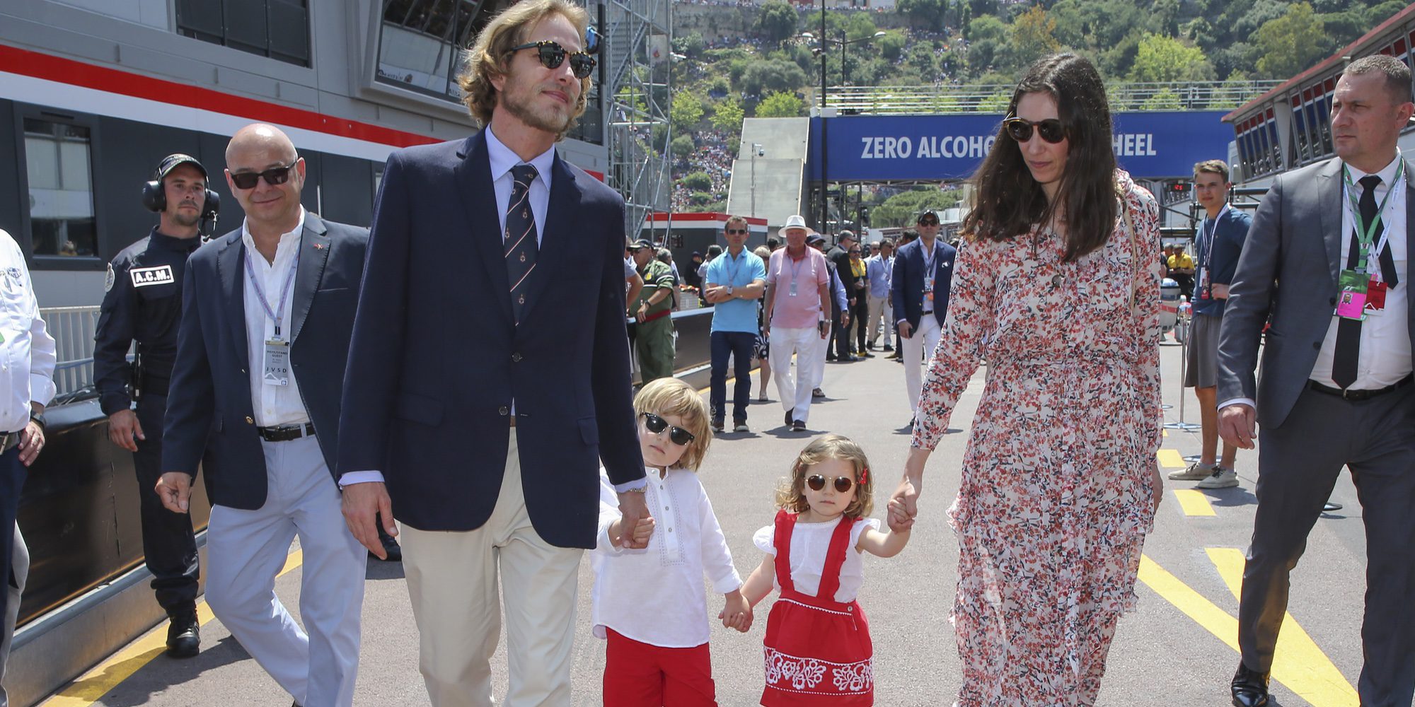 Los hijos de Andrea Casiraghi, India y Sasha, protagonistas del GP de Mónaco 2017
