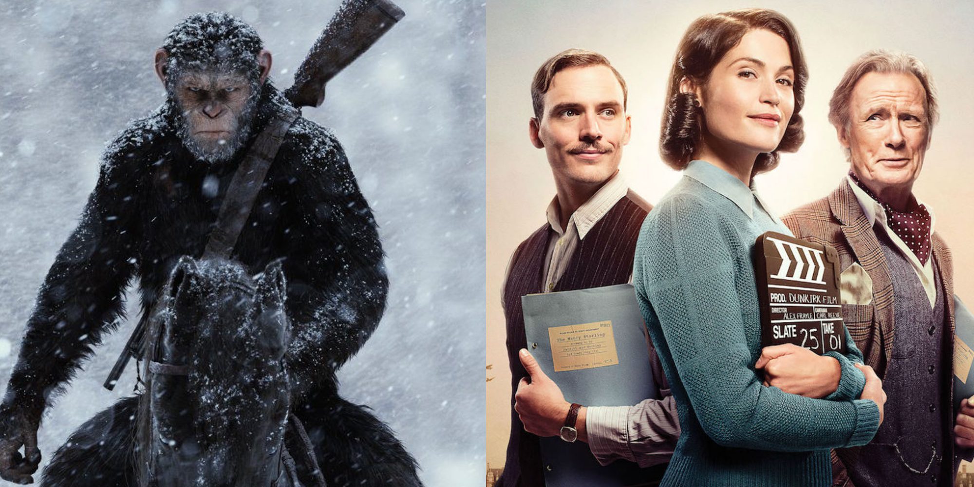 'La Guerra del Planeta de los Simios' y 'Su Mejor Historia' despuntan entre los estrenos de la semana