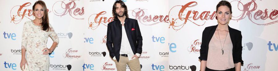 Paula Echevarría, Aitor Luna y Ricard Sales preestrenan 'Gran Reserva' junto a Amaia Salamanca y Yon González