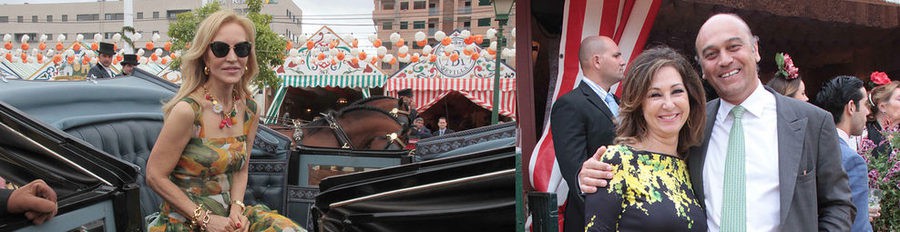 Ana Rosa Quintana, Carmen Lomana y María del Monte disfrutan de la Feria de Abril de Sevilla 2012