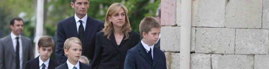 La Familia Real deja sola a la infanta Cristina en el funeral del padre de Iñaki Urdangarin