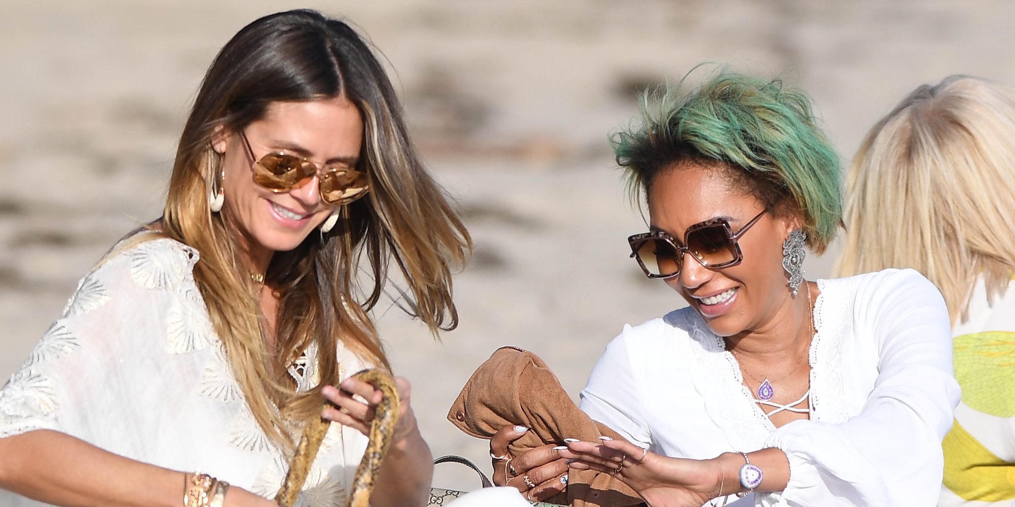 Mel B y Heidi Klum disfrutan juntas de un día de playa en Malibú