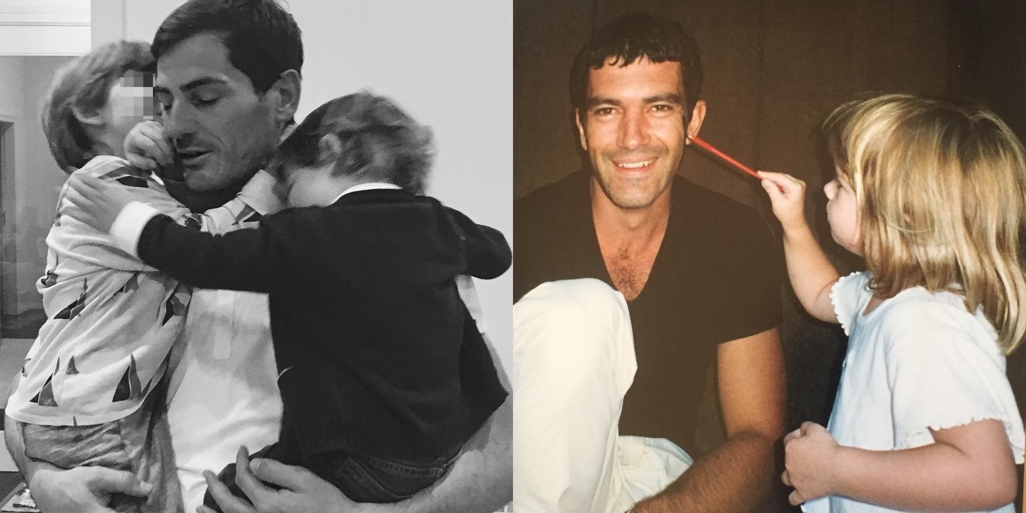 Iker Casillas, Marc Bartra, Antonio Banderas... Así han disfrutado los famosos del Día del Padre