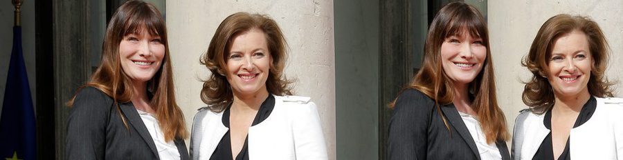 Carla Bruni 'cede' el papel de Primera Dama a Valérie Trierweiler tras la proclamación de François Hollande