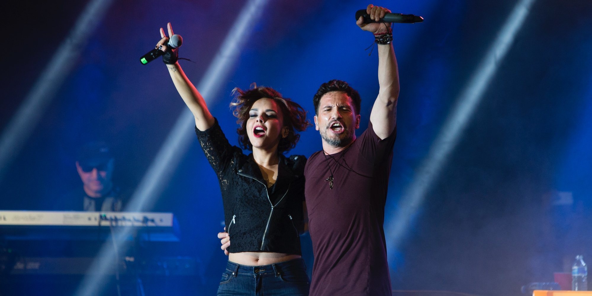 Chenoa y David de María, juntos de nuevo en el escenario: besos, abrazos y mucho cariño