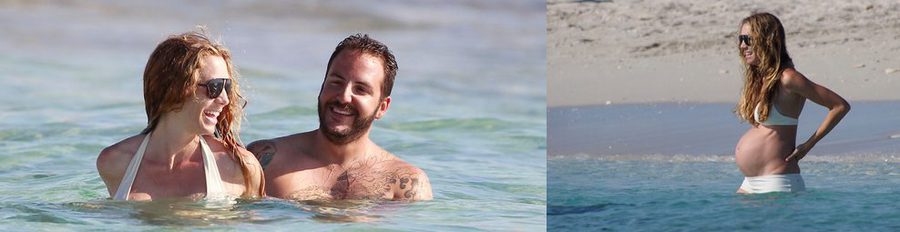 Borja Thyssen y Blanca Cuesta disfrutan de un día de playa en Formentera con sus hijos