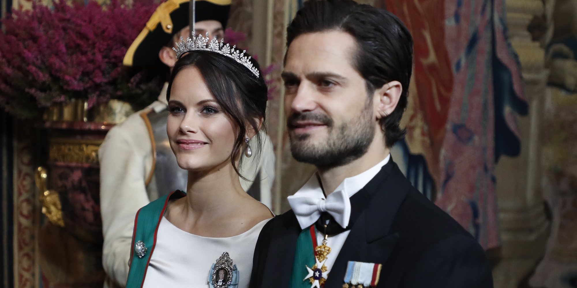 Sofia Hellqvist acapara todas las miradas durante la cena de gala en honor al Presidente de Italia