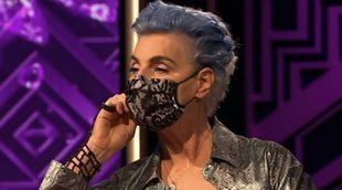 Antonia habla de su accidente con una sombrilla