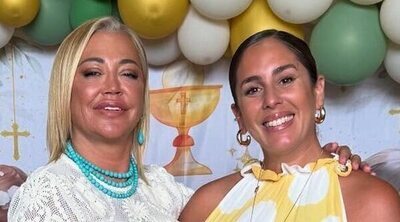 Anabel Pantoja y Belén Esteban se reencuentran y disfrutan con la pequeña Alma en una comunión familiar