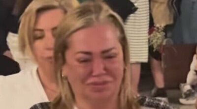 Belén Esteban, una devota más del Cristo de la Salud en Paracuellos: llorando y de rodillas en plena penitencia