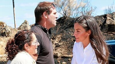 La Reina Letizia, conmovida ante los afectados por los incendios: "Solo vosotros sabéis lo que habéis pasado"