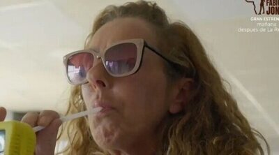 Rocío Carrasco, obligada a hacerse un test de alcoholemia en 'Hasta el fin del mundo' ante las dudas de un trabajador