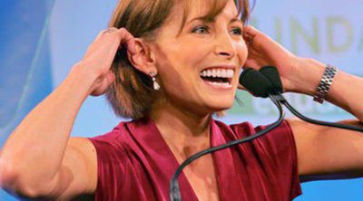 La campeona olímpica Shannon Miller, madre de una niña llamada Sterling Diane