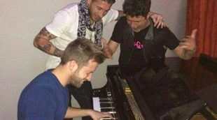 Sergio Ramos, Pablo Alborán y Alejandro Sanz se divierten juntos