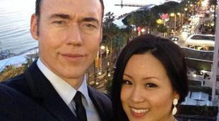 Kevin Durand y su mujer Sandra Cho, padres de una niña llamada Amélie Luna