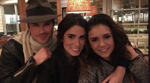 Ian Somerhalder, Nikki Reed y Nina Dobrev juntos de cena