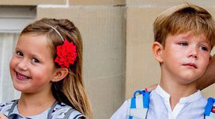 Drama y comedia en el primer día de colegio de Vicente y Josefina de Dinamarca