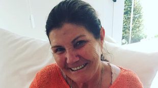 Dolores Aveiro se derrite con sus nietos Eva y Mateo