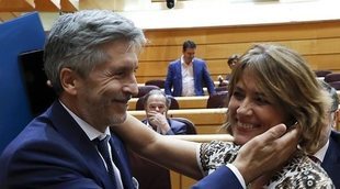 Marlaska y Dolores Delgado se ven y se saludan tras los audios filtrados