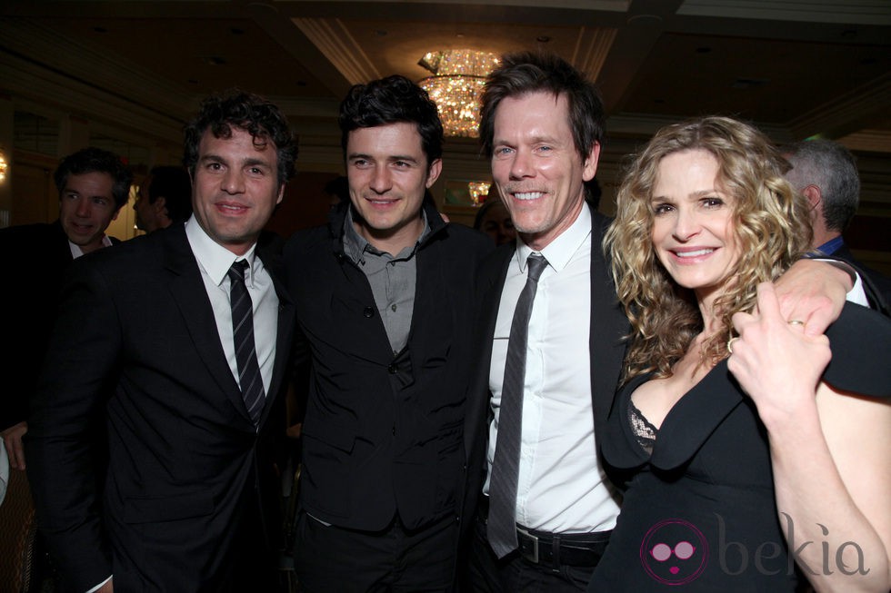 Mark Ruffalo, Orlando Bloom, Kevin Bacon y Kyra Sedgwick 