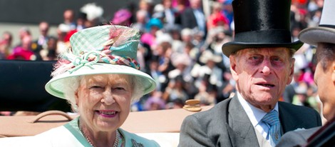Isabel II y el Duque de Edimburgo en Ascot