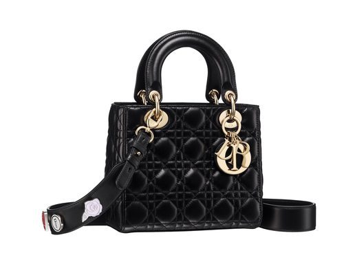 Bolso negro de cuero de la colección Lady 2017 de Dior