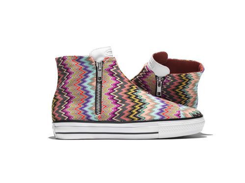 Botines estampados sin cordones de Converse y Missoni otoño/invierno 2016/2017