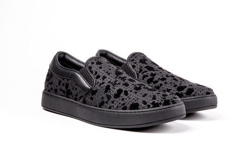 Sneakers negras con lentejuelas de Dior Homme primavera/verano 2017