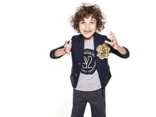 Blazer azul marino de Primark colección niños Navidad 2016