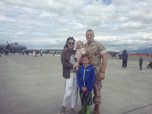 Bristol Palin junto a su marido Dakota Meyer y a sus dos hijos