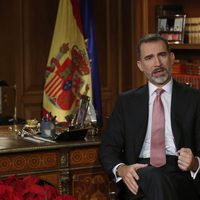 El Rey Felipe VI durante su discurso de Navidad 2016