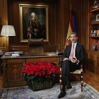 El Rey Felipe VI dando su anual discurso de Navidad