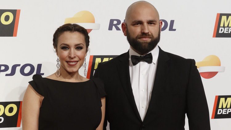 Gisela y su novio en la Gala Mundo Deportivo 2017