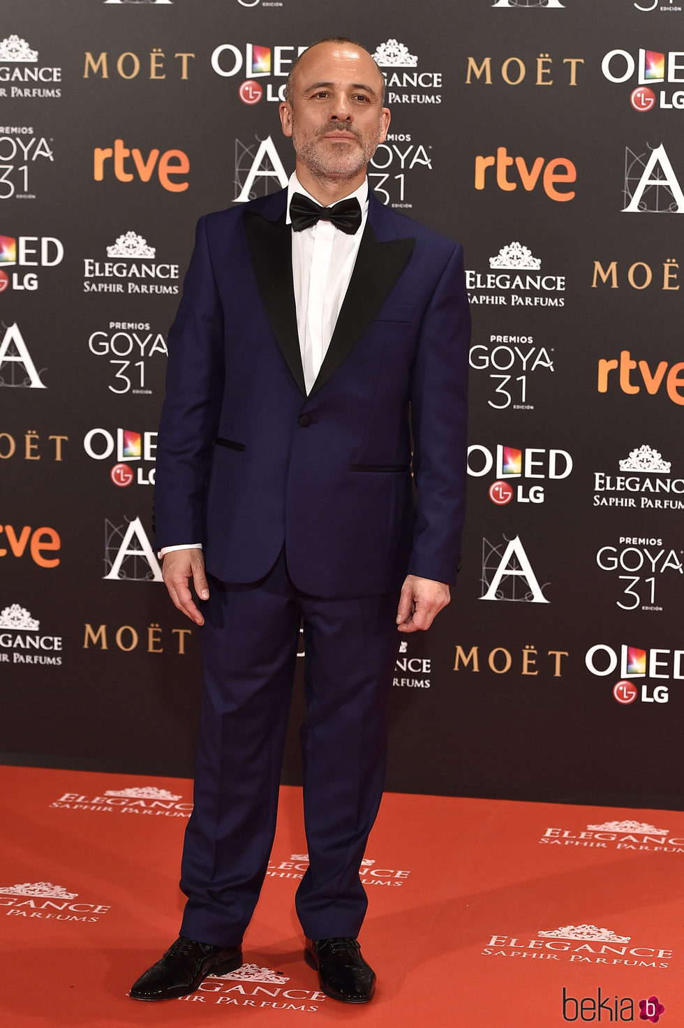 Javier Gutiérrez en la alfombra roja de los Premios Goya 2017