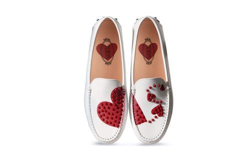 Mocasines blancos de Tod's colección San Valentín 2017