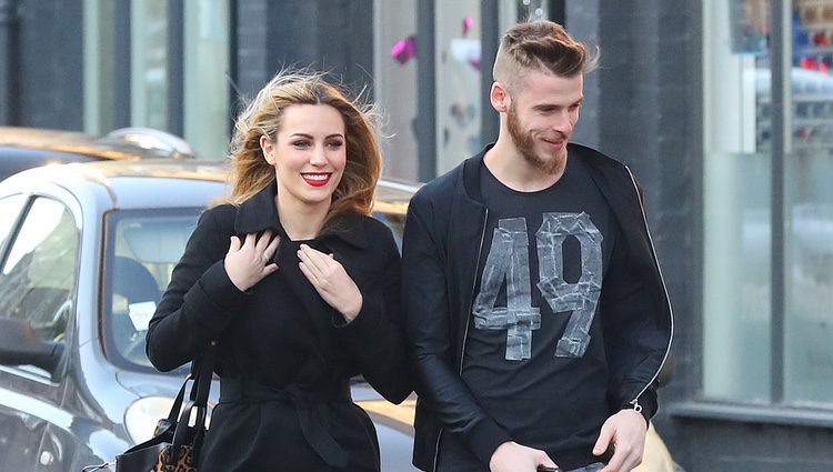 Edurne y David de Gea celebrando San Valentín en Manchester