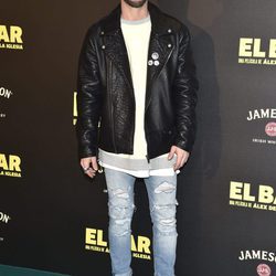 Luis Fernández en la presentación de la película 'El Bar' en los cines Callao de Madrid