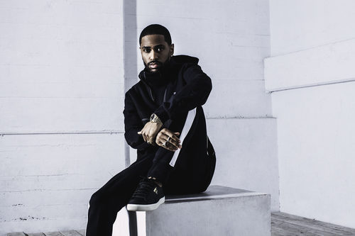 Big Sean posando para Puma como su nuevo embajador global