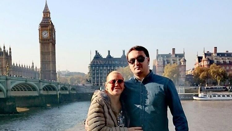 Miguel y Belén Esteban en uno de los lugares más emblemáticos de Londres