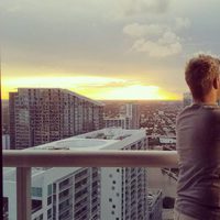 Aldo Palmieri disfruta del atardecer
