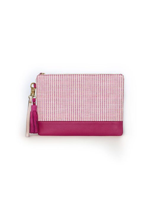 Bolso rosa fucsia 'Twist' de la firma solidaria Miemana