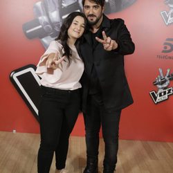 Antonio Orozco y Rocío Aguilar, ganadora de 'La Voz Kids 3'