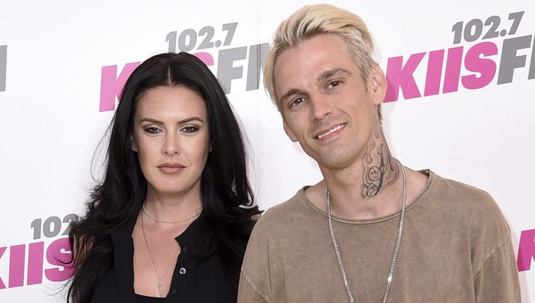 Aaron Carter y su pareja en el Festival Wango Tango 2017