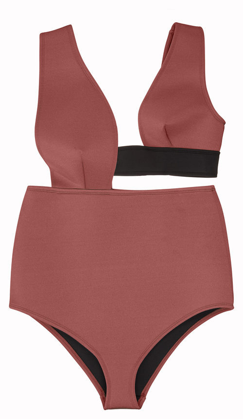 Bañador rojo y negro de la nueva colección de bañadores de ASOS 2017