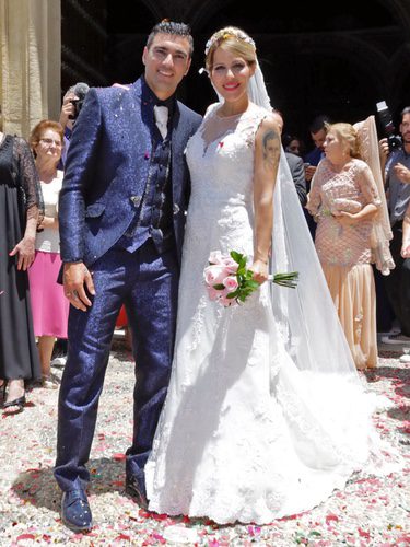 José Antonio Reyes y Noelia López el día de su boda