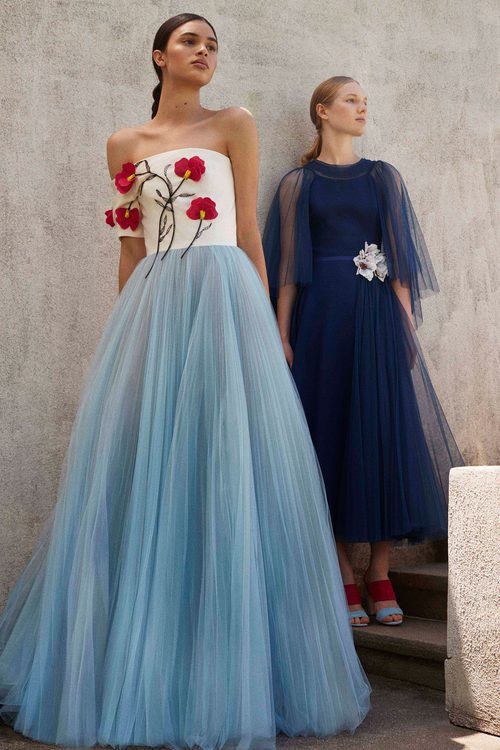 Vestidos de tul en la Colección Resort 2018 de Carolina Herrera