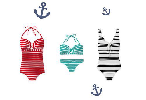 Bañadores y bikini de la colección Esprit croisière de Etam 2017