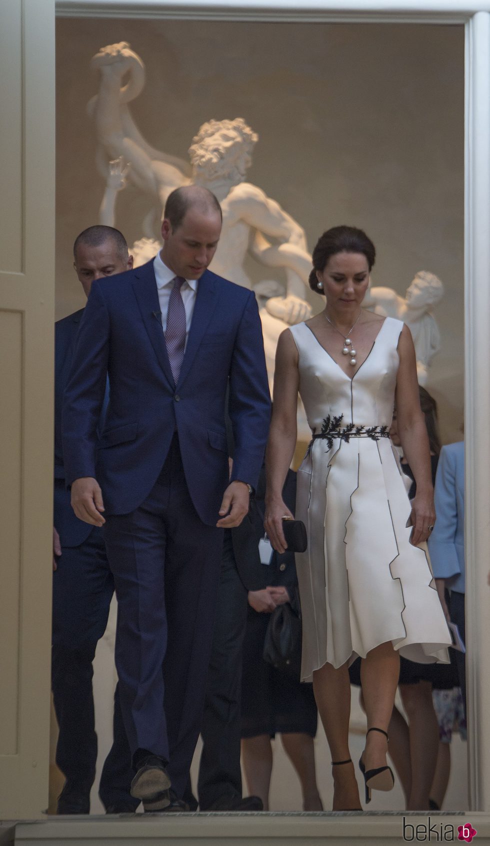 Los Duques de Cambridge en una cena en su honor en Varsovia