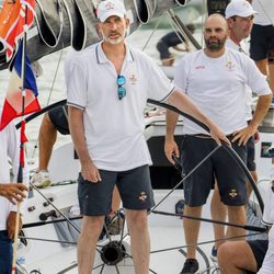 El Rey Felipe VI en la segunda jornada de regatas en Palma